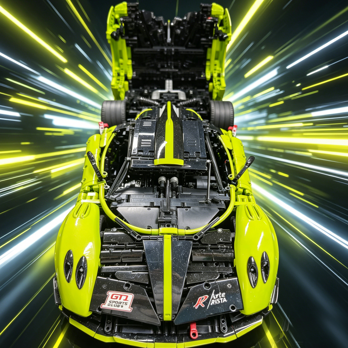 Pagani Huayra R 1:8 Finished Building Block Car 3260PCS