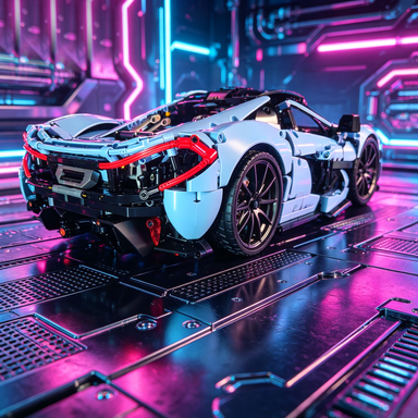 Mclaren P1 1:8 Finished Building Block Car 3599PCS