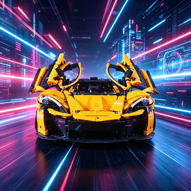 Mclaren P1 1:8 Finished Building Block Car 3599PCS