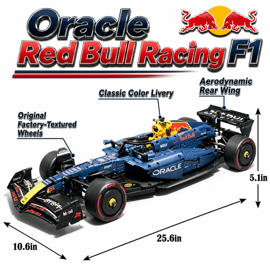 Red Bull Racing F1 RB20 2024 Verstappen & Pérez 1:8 Finished Building Block Car 1639PCS