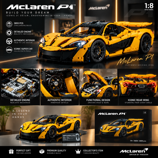 McLaren P1 Yellow 1:8 – 3893PCS