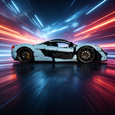 Mclaren P1 1:8 Finished Building Block Car 3599PCS