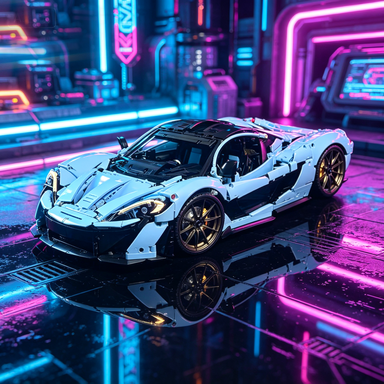 Mclaren P1 1:8 Finished Building Block Car 3599PCS
